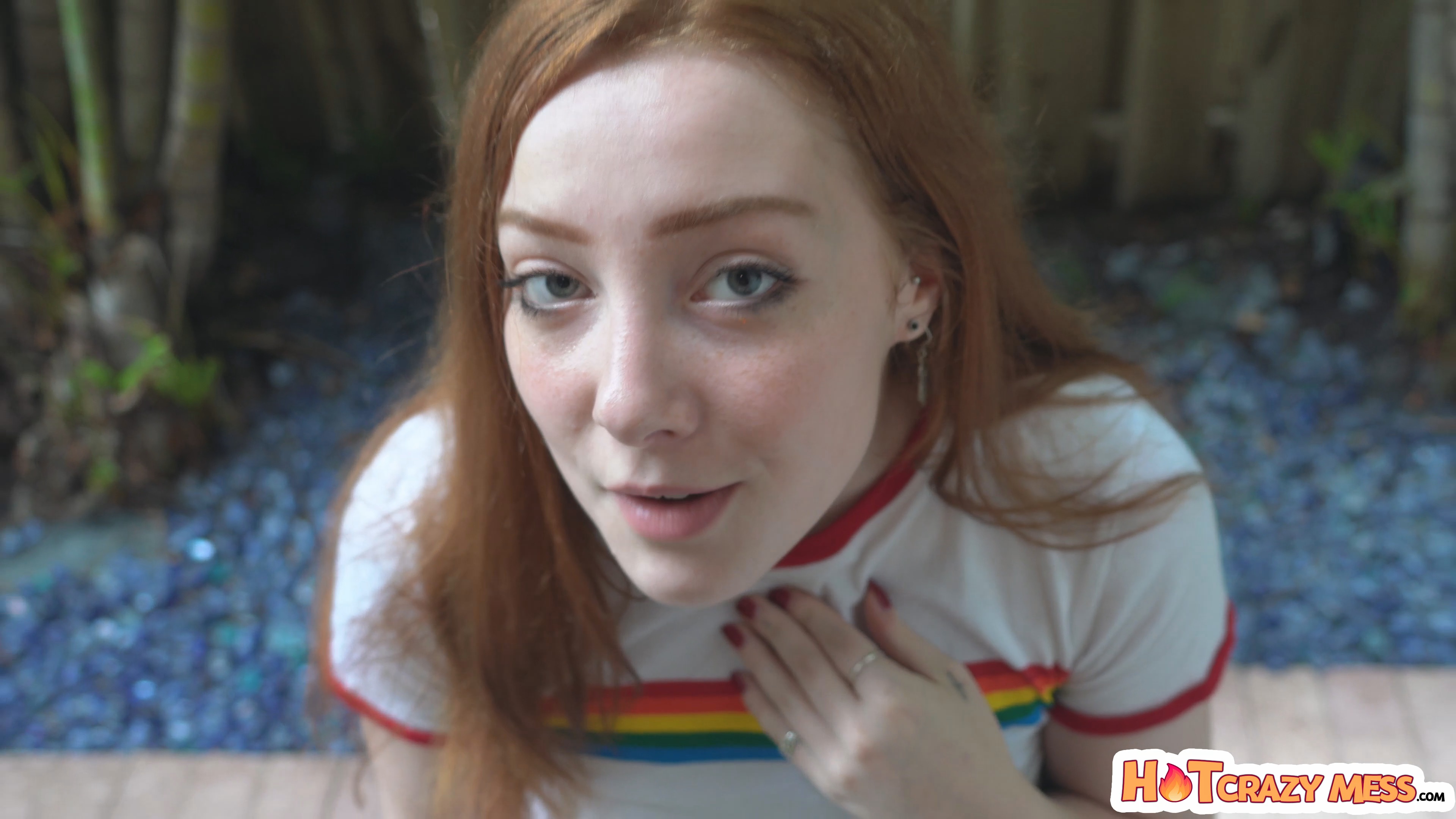 Amber Addis Caught In The Act and Gets Out of trouble By offering her Ex-BF Her Horny Redhead Teen CUnt